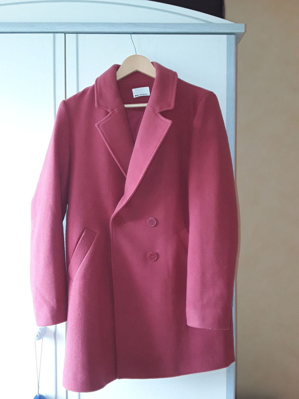 manteau F 38/40 rouge excellent &eacute;tat Camieu Vêtements