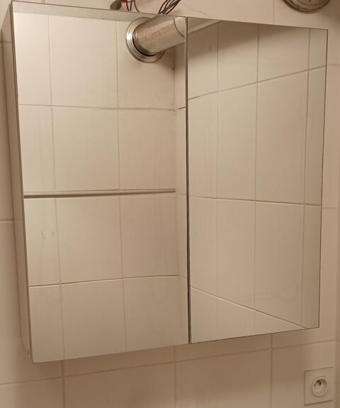 Armoire toilette 2 portes miroir Chaneins (01)