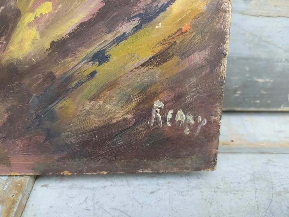 Tableau Paysage de Bretagne Marine Sign&eacute; R&eacute;my 