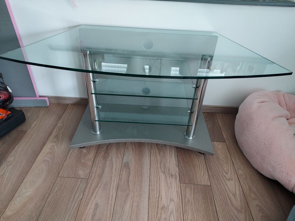 Meuble TV en verre prix &agrave; d&eacute;battre Meubles