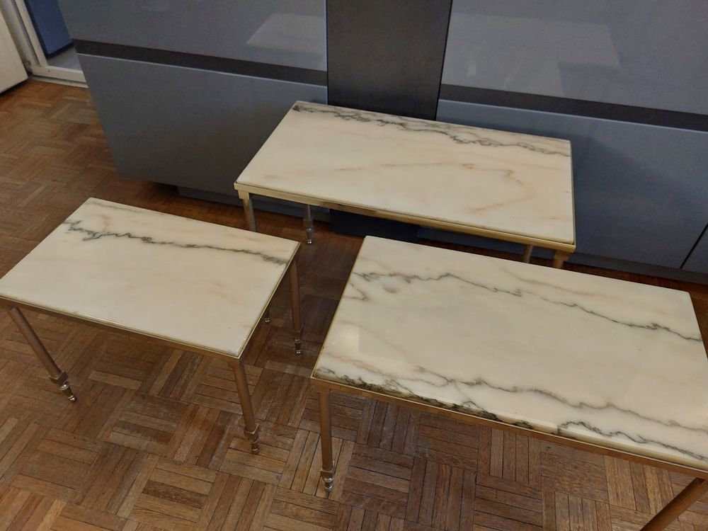 Tables gigognes en marbre Meubles