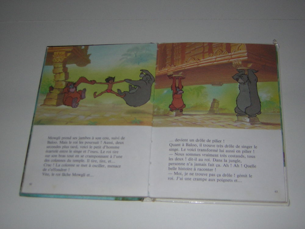 2 livres Le livre de la jungle (Walt Disney) + Le Roi Lion ( Livres et BD