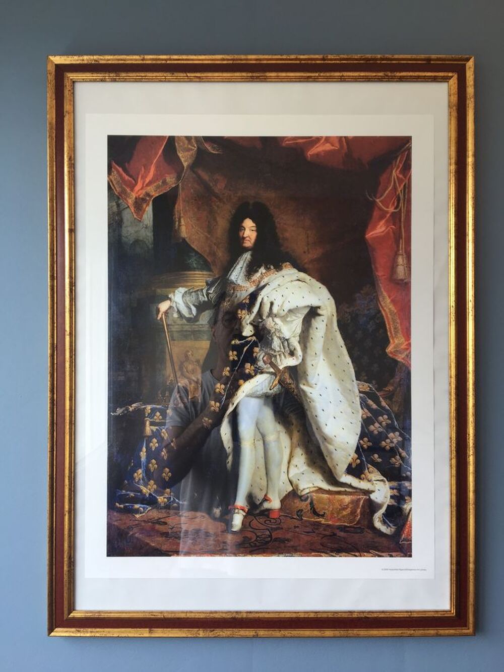 2 CADRES AVEC PHOTO LOUIS XIV en costume Royal - AFFICHE VIG Décoration