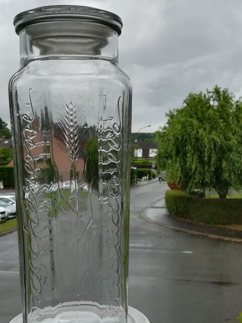 SUPERBE BOCAL EN VERRE DECORE spaghettis/tagliatelles ... 0 Mouvaux (59)