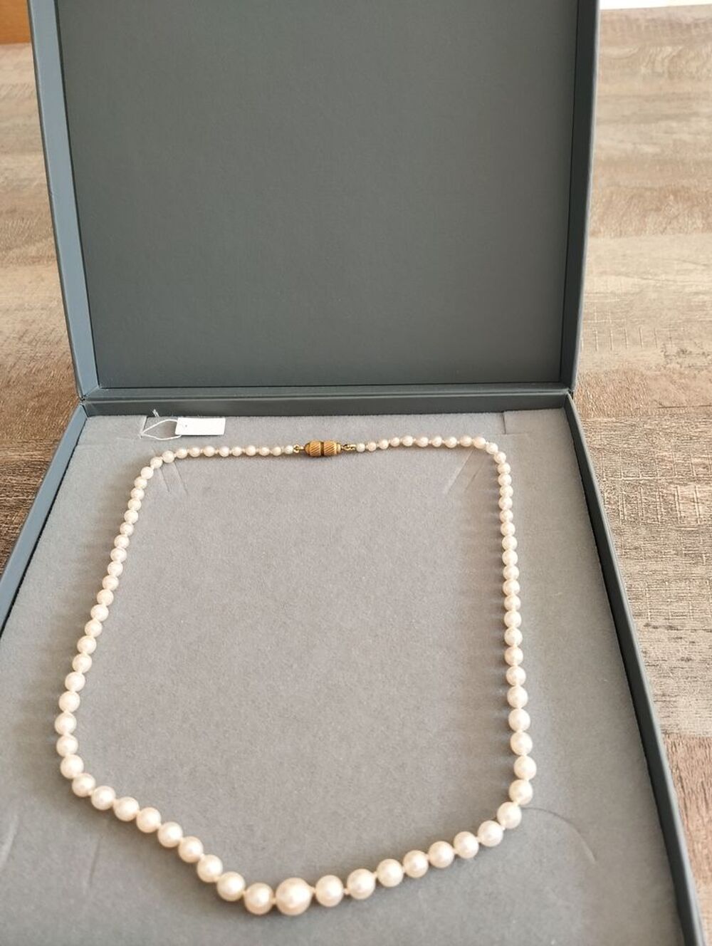 Magnifique Collier en v&eacute;ritables Perles de Culture Bijoux et montres