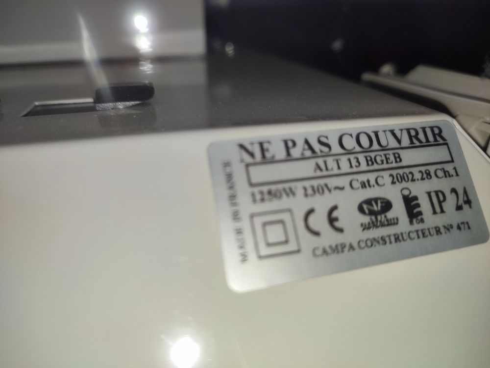 Radiateurs chauffage &eacute;lectrique marque fran&ccedil;aise CAMPA Bricolage