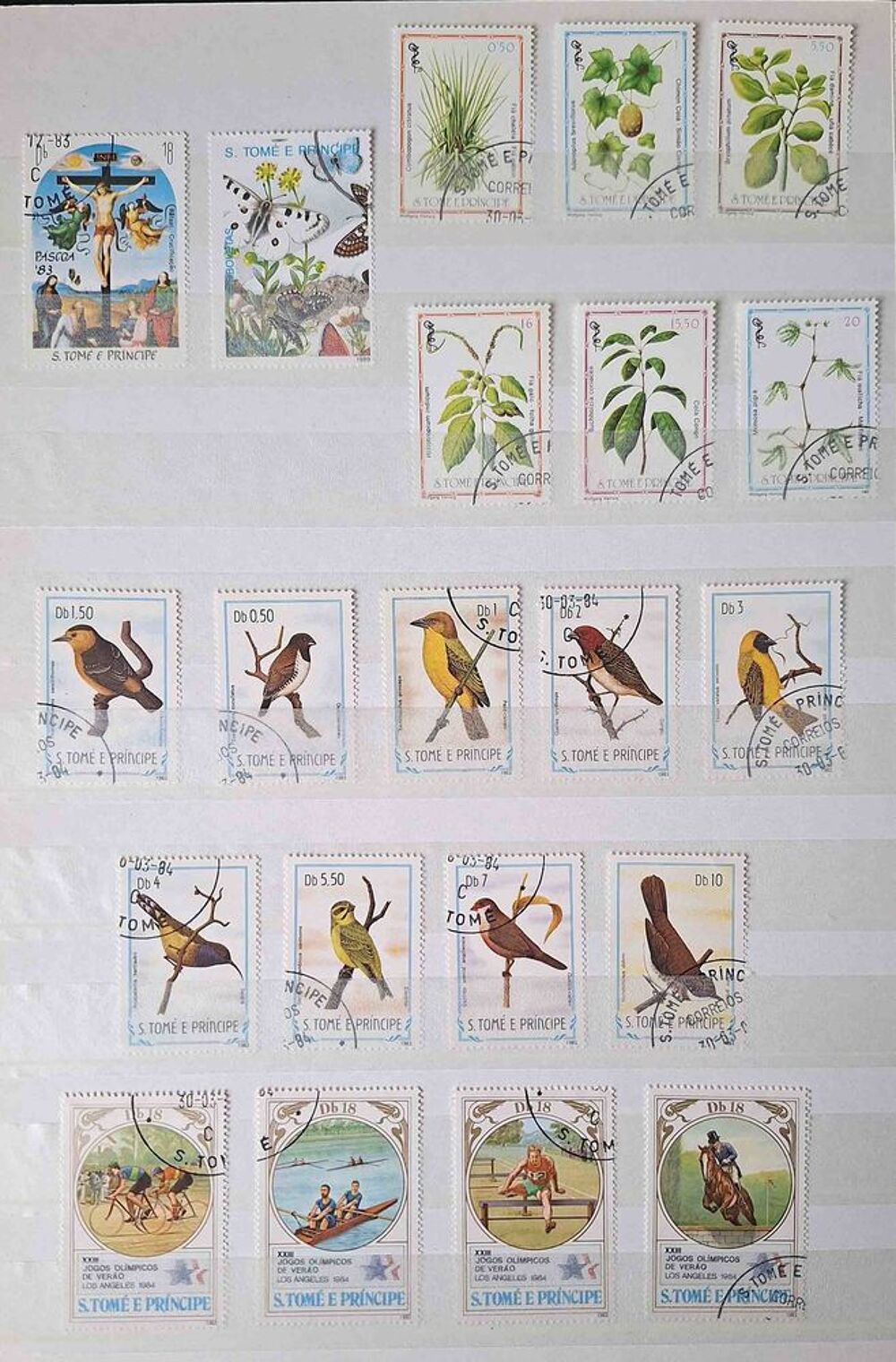 S&eacute;rie de timbres de collection de Saint Thomas et Prince 