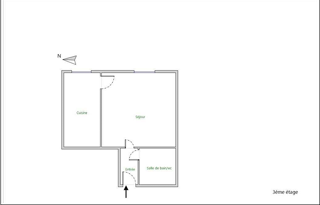  Appartement � louer 1 pi�ce 30 m�