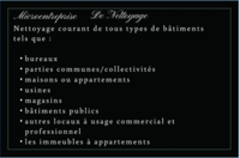   Je propose mes services de nettoyage 