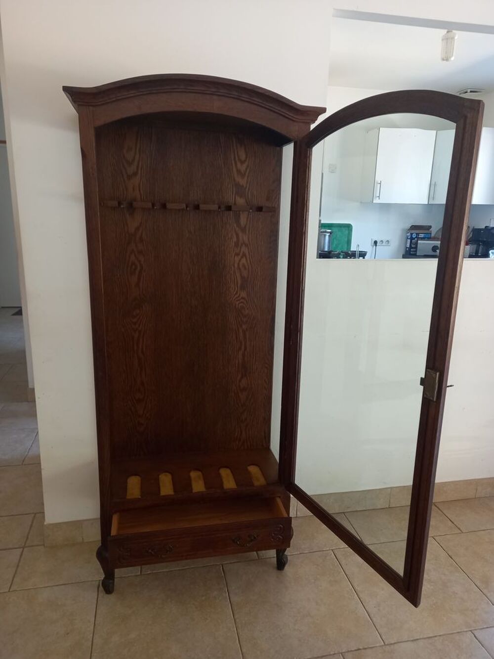 Armoire, Vitrine pour 5 Fusils en Bois Massif Meubles