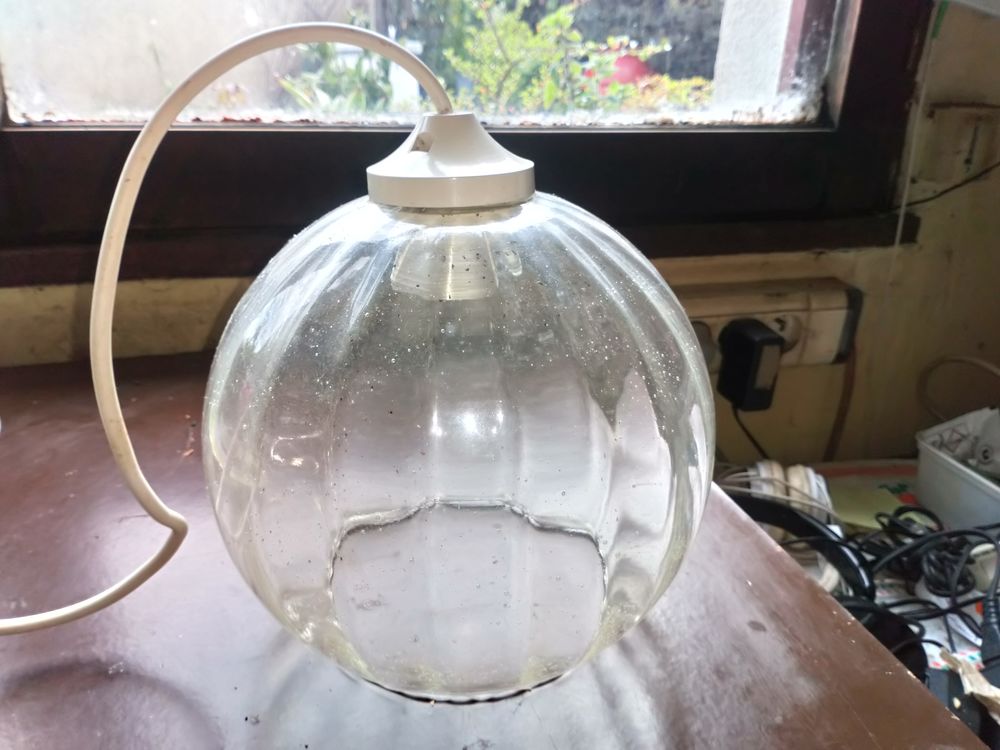 Belle Suspension Lustre Globe Verre Luminaire Meubles