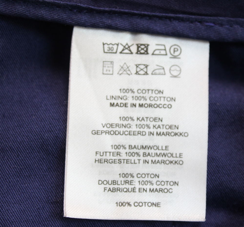 Pantalon indigo DRIES VAN NOTEN T.50
coton bleu de chauffe Vêtements