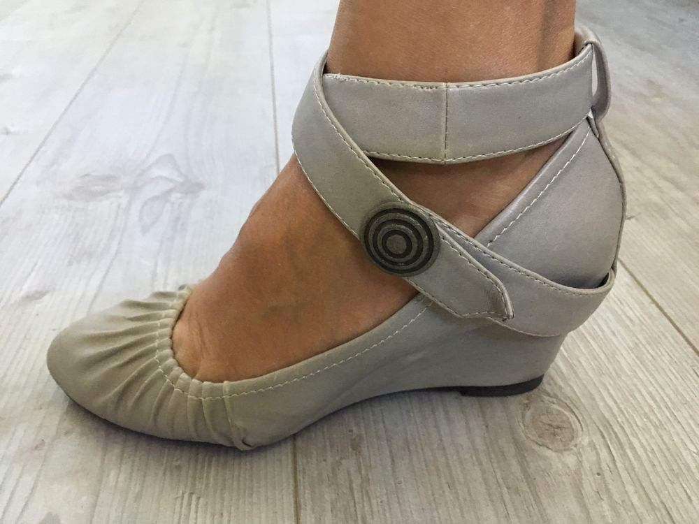 Chaussures grises Maroquinerie