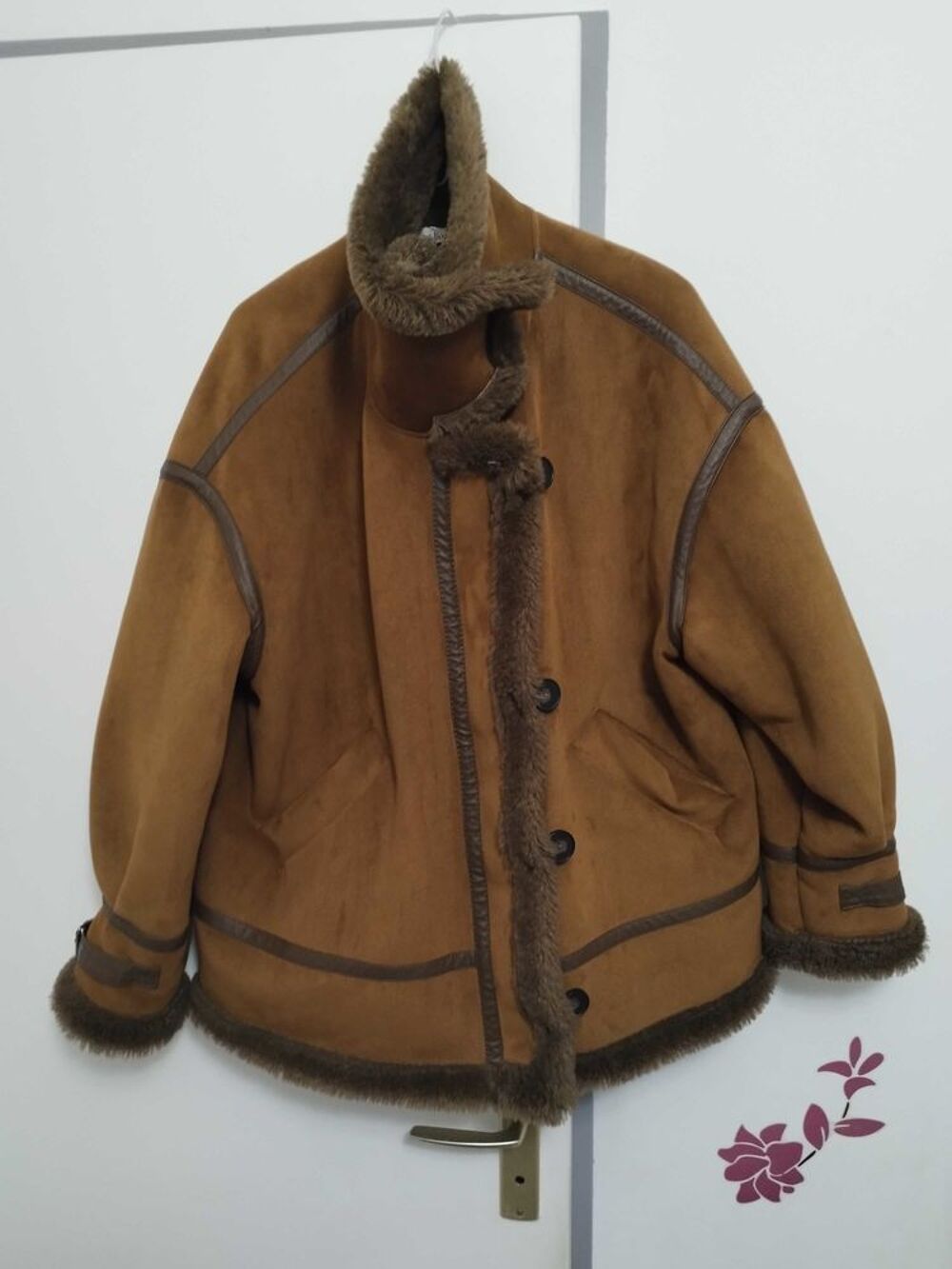 Blouson d'hiver femme Cama&iuml;eu fourrure &agrave; l'int&eacute;rieur taille xl Vêtements