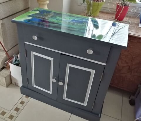 Armoire basse en pin massif 315 Douarnenez (29)