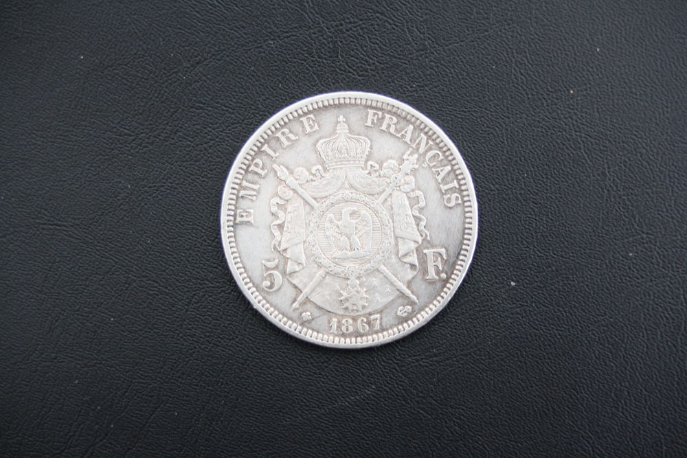 1 pi&egrave;ce de monnaie 5 francs en argent Napol&eacute;on lll 