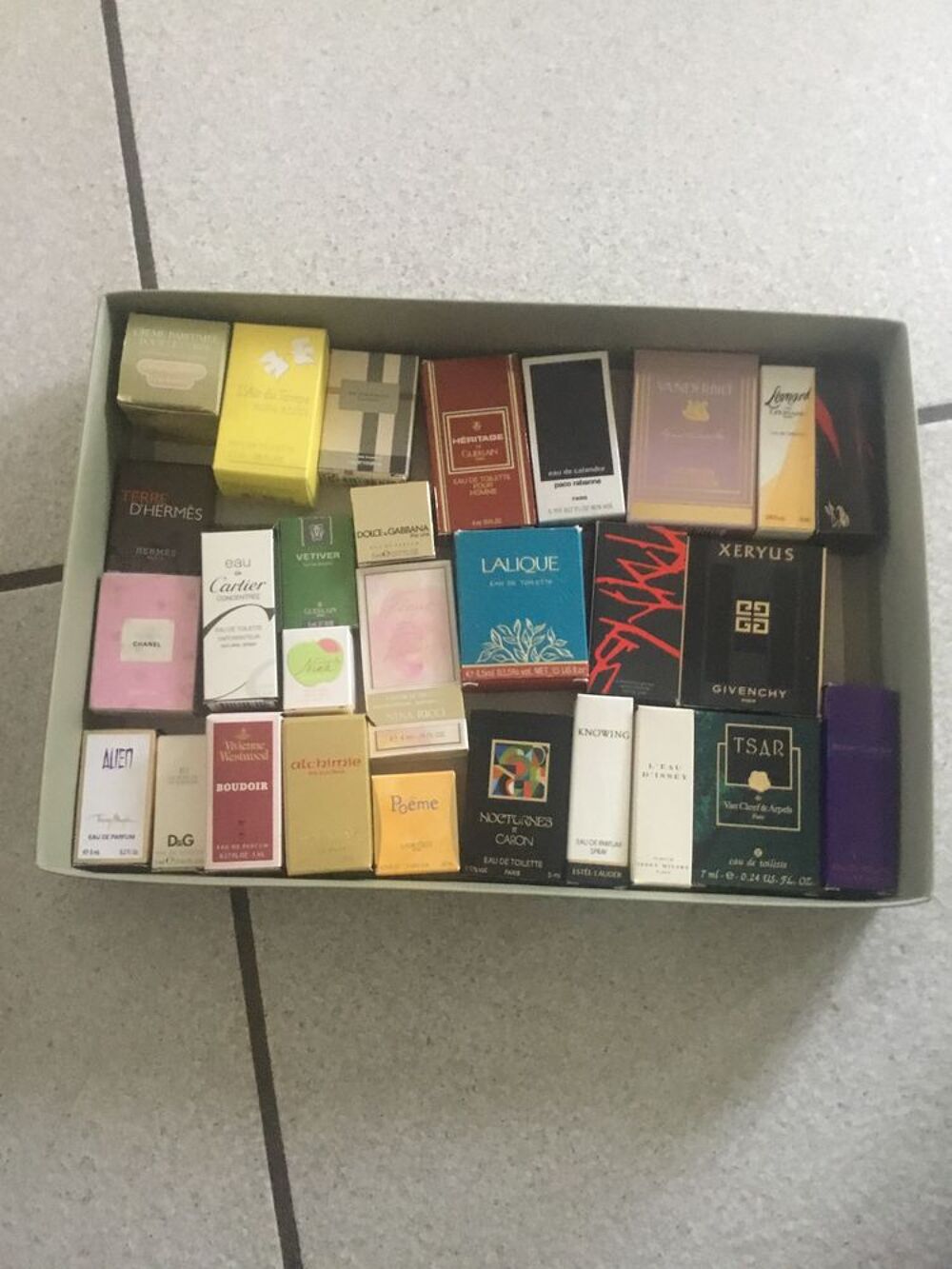 Collection miniatures parfum 