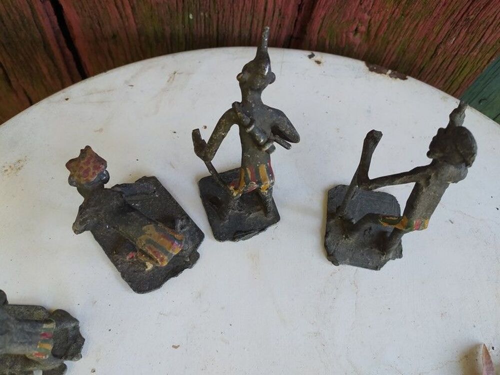 Figurines M&eacute;tal Afrique Africain M&eacute;tier 
