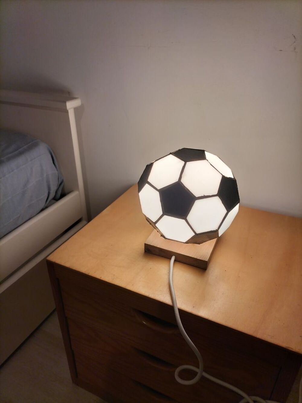 ballon de foot en lampe Décoration
