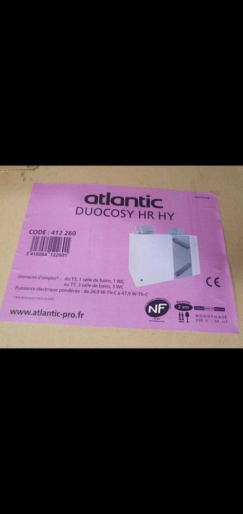 VMC DOUBLE FLUX HAUT RENDEMENT NEUF 800 Valenciennes (59)