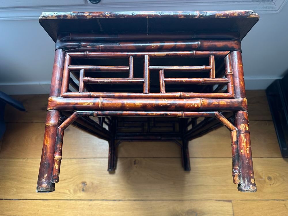 Table basse chinoise en bambou et orme Meubles