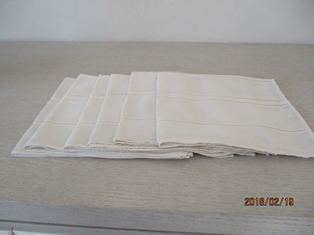 Six serviettes de table Décoration