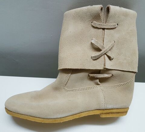 Bottes en daim beige 45 Marignane (13)