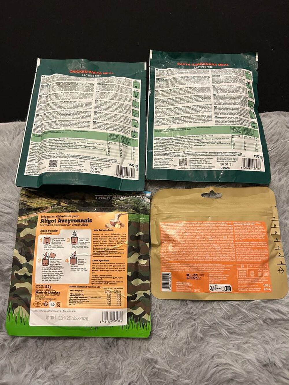 kit de survie pour randonn&eacute;e Cuisine