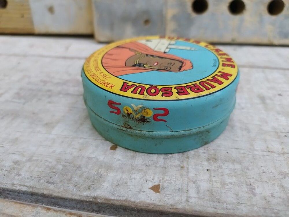 Ancienne Boite Cirage Super Cr&egrave;me Mauresqua 
