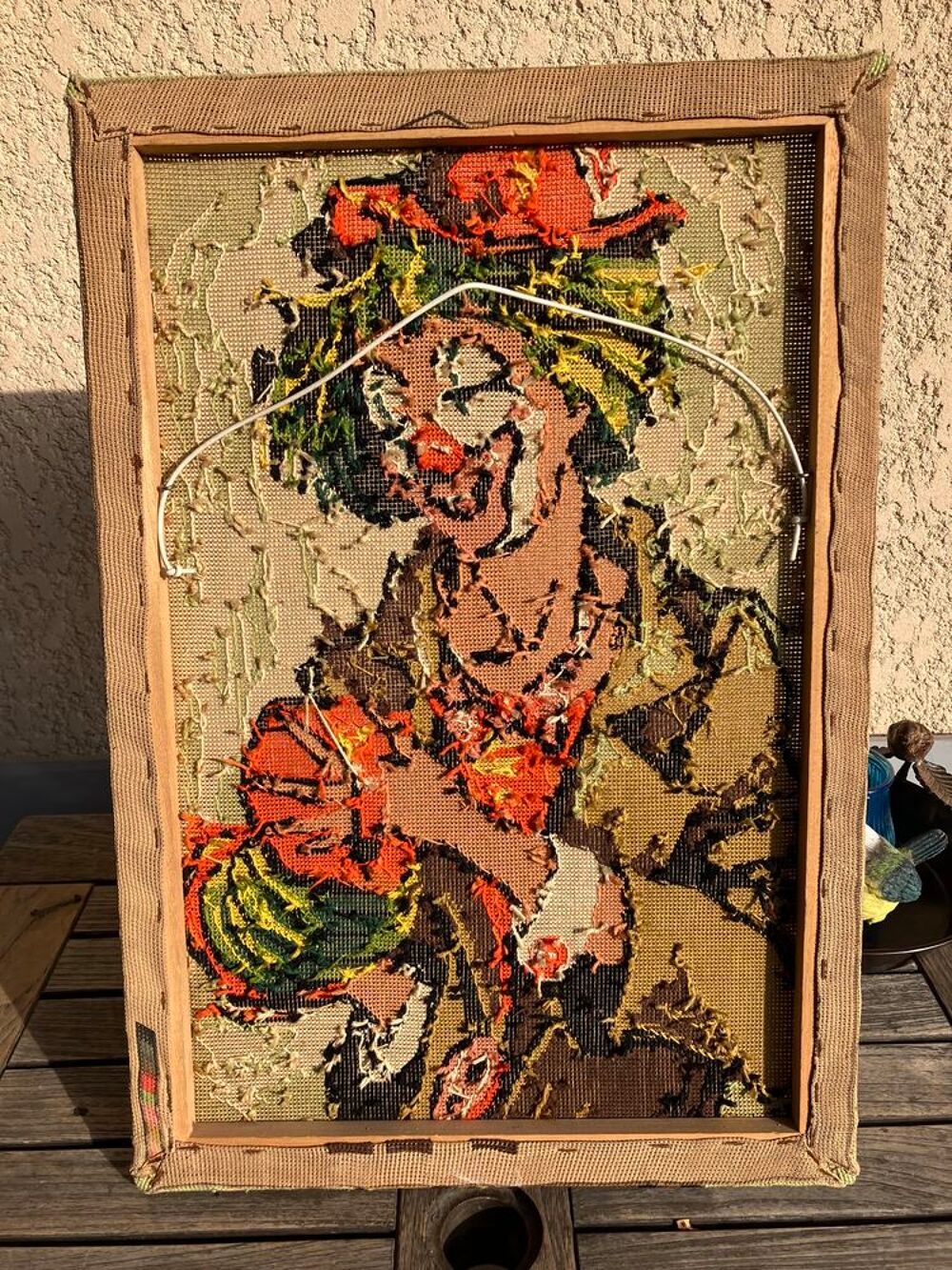 2 Tableaux clowns canevas Décoration