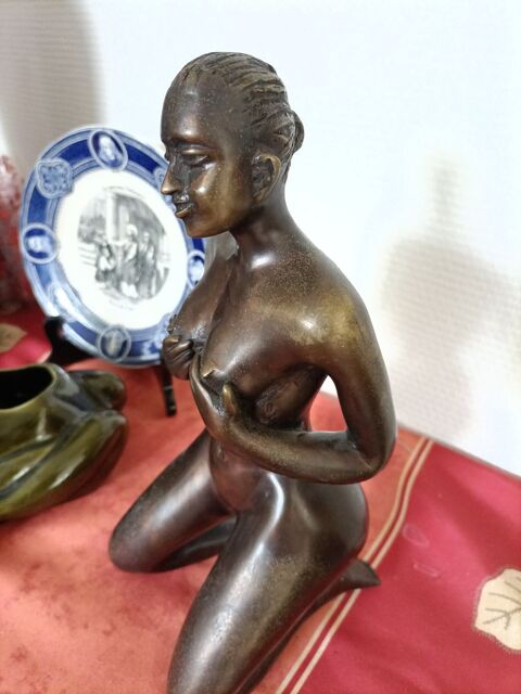 STATUETTE AFRICAINE BRONZE 290 Plumergat (56)