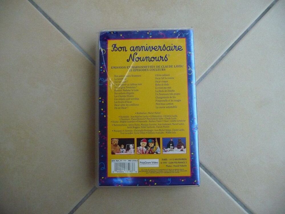Bon anniversaire Nounours cassette VHS- 23 &eacute;pisodes - in&eacute;dit DVD et blu-ray