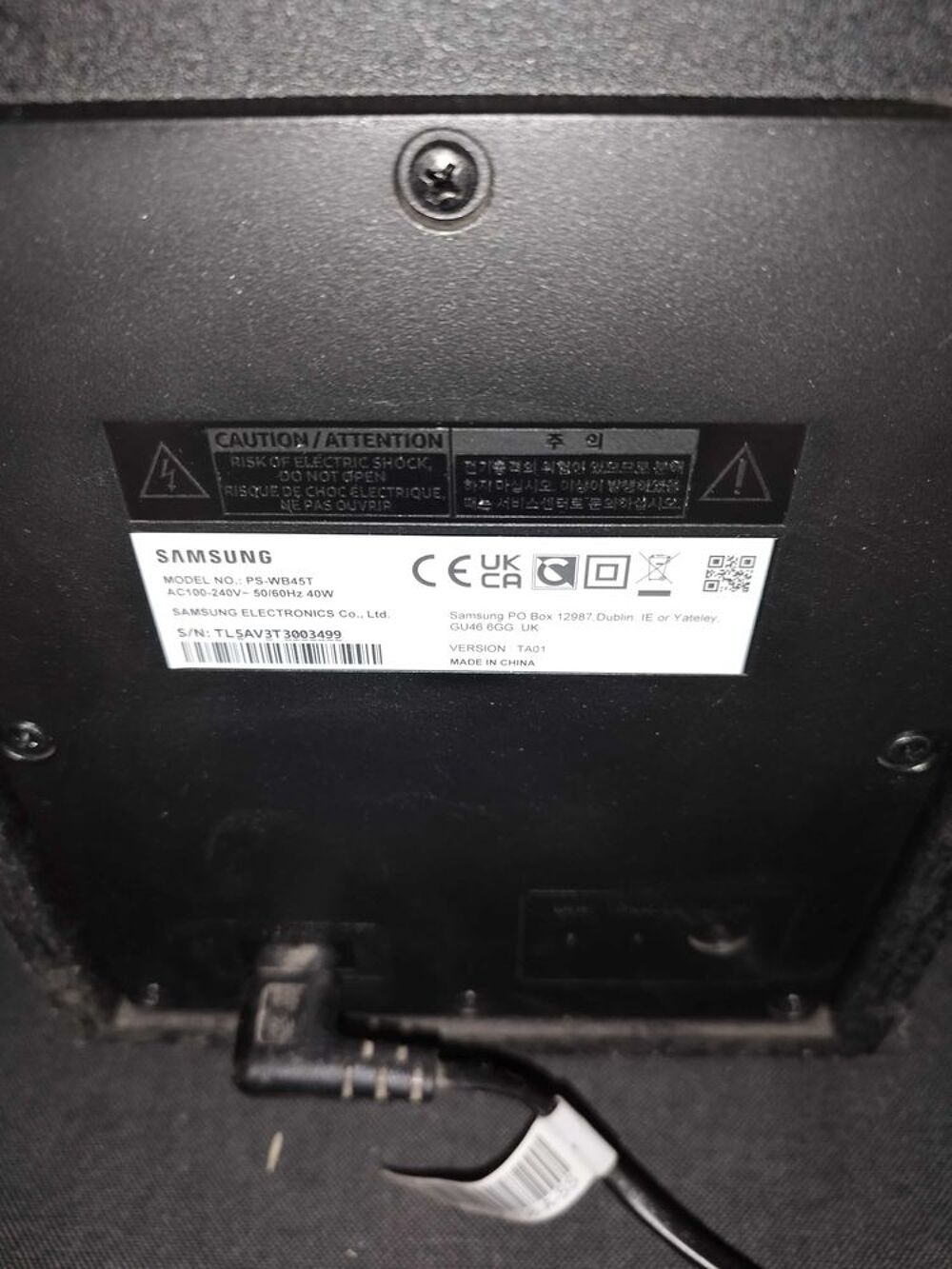 barre de son Audio et hifi