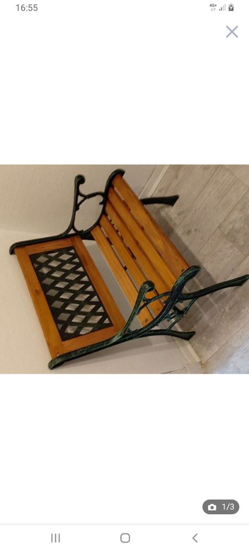Tr&egrave;s joli petit banc 1 place int&eacute;rieur ou ext&eacute;rieur Meubles