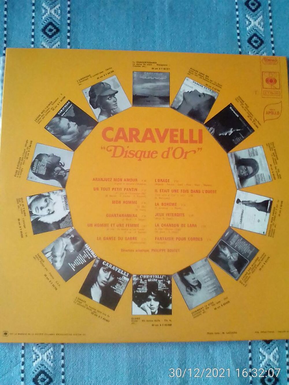 Vinyle 33T DISQUE D'OR-CARAVELLI CD et vinyles
