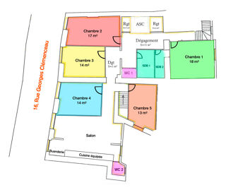  Appartement  louer 7 pices 149 m