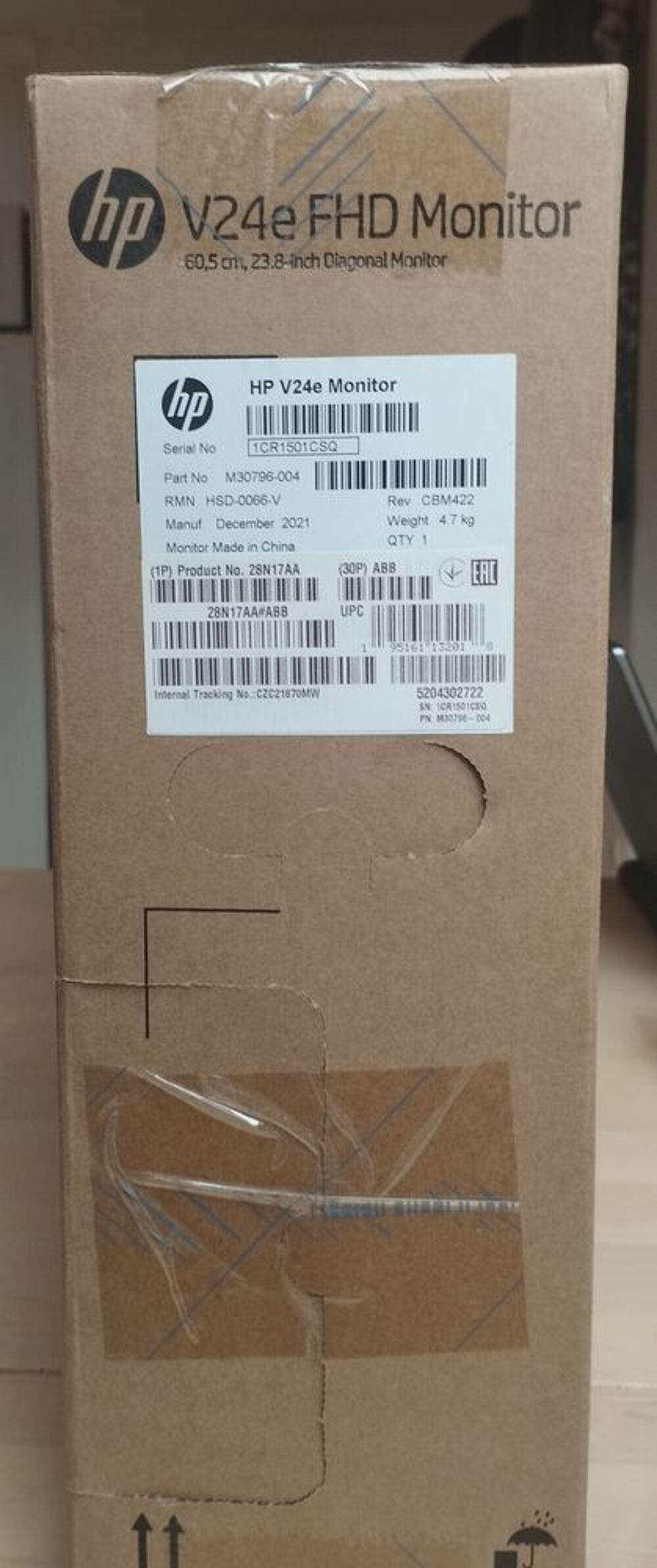 d'un &eacute;cran FHD Monitor HP V24e Matériel informatique