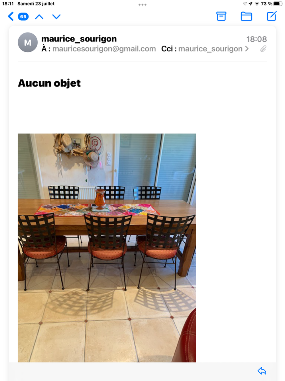 Superbe table en ch&ecirc;ne 250 x 100 x 6
Meubles