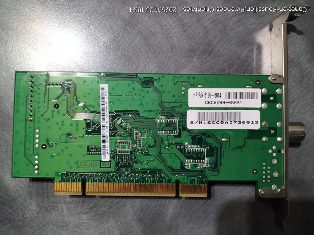 Carte Tuner TV &amp; Capture Vid&eacute;o ASUS PCI Tiger-S (r&eacute;f: AA.... Matériel informatique