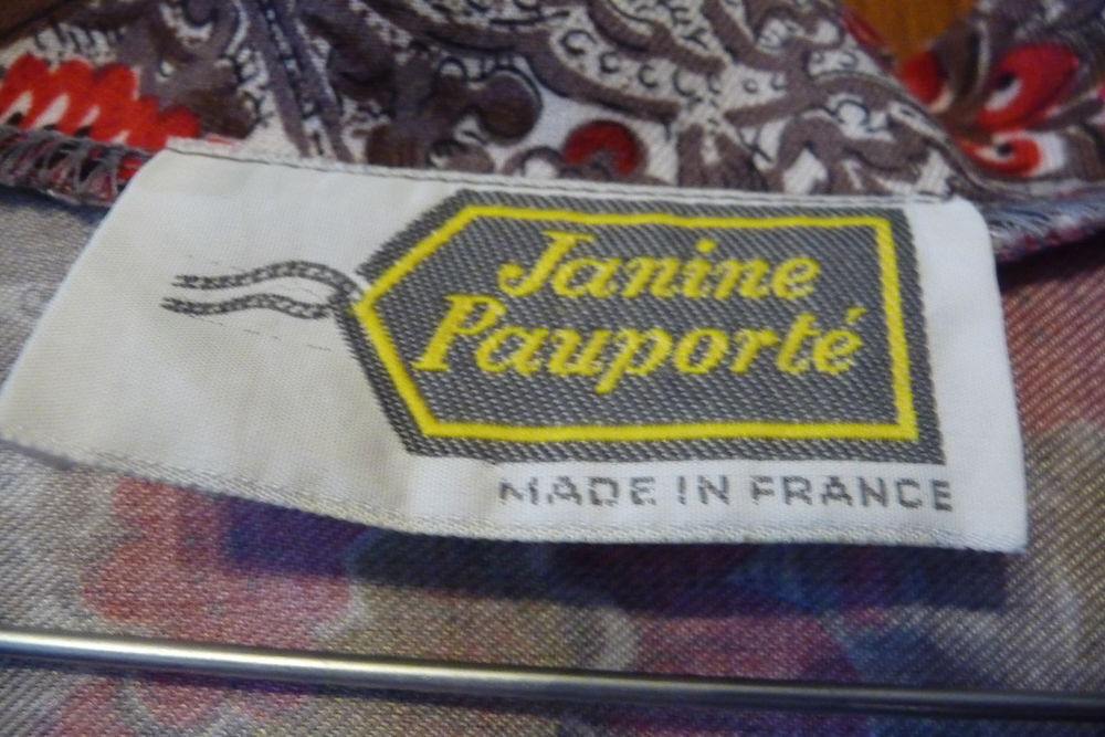 CHEMISIER FEMME T 44/46 MARQUE "JANINE PAUPORTE FR" Vêtements