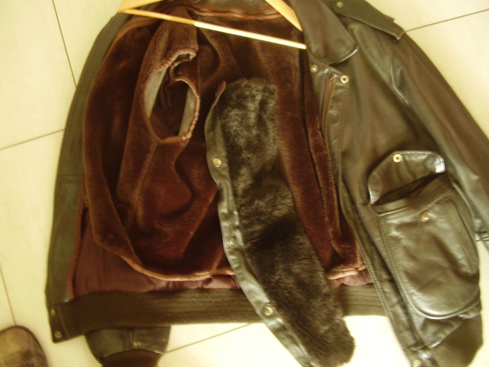 Bombers cuir hyper &eacute;pais Vêtements