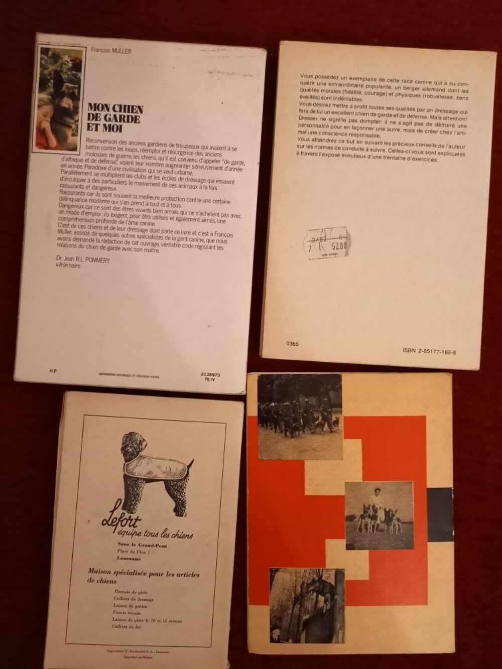 Lot 4 livres &eacute;ducation canine - chien Berger Allemand Livres et BD