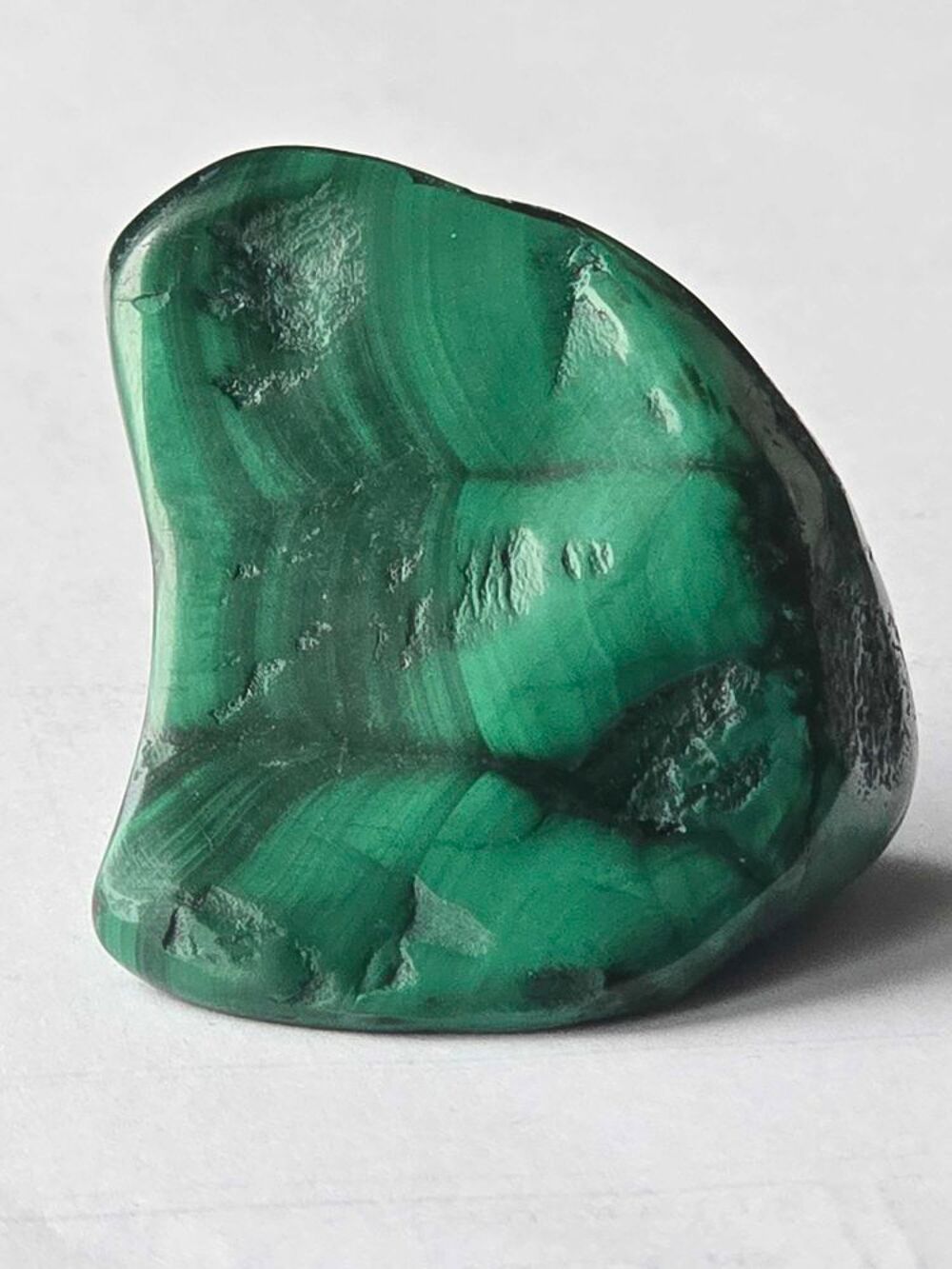 Pierre Malachite Naturelle Polie 53g Katanga RDC-Min&eacute;ral de Collection 