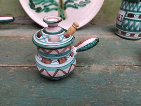 Pot  Moutarde Moutardier Cramique Robert Picault Vallauris 35 Loches (37)
