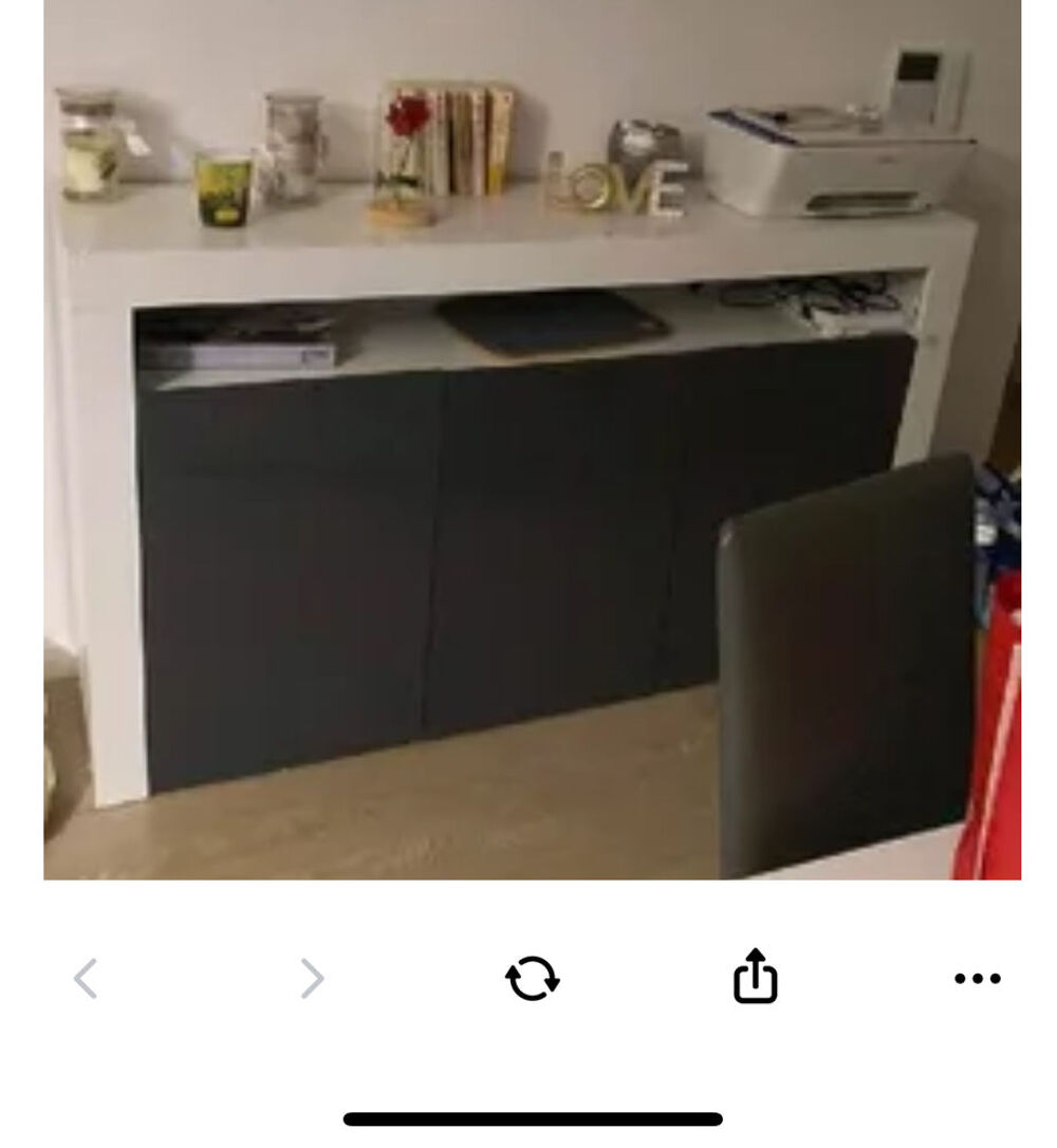 Bahu blanc et gris Meubles