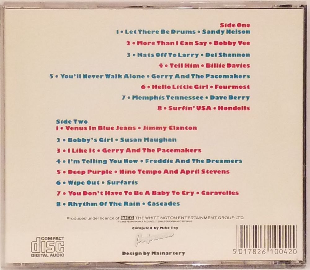 16 Hits Of The 60's Rhythm Of The Rain CD et vinyles