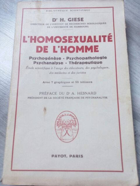 l'homosexualit de l'homme DR H.Giese 1959 55 Lisieux (14)