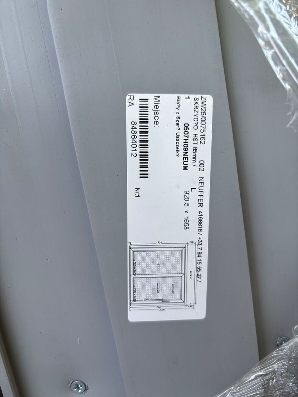 Baie vitr&eacute;e PVC Bricolage