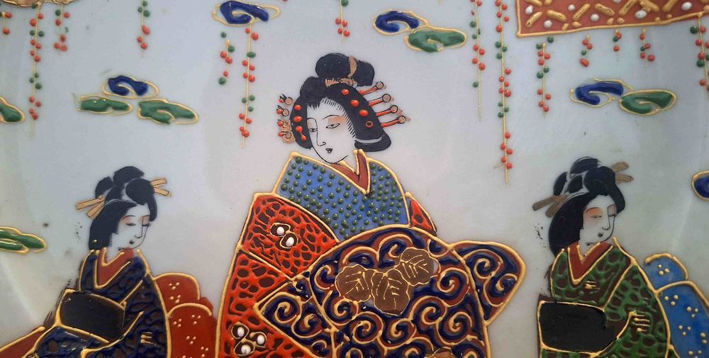 Belle assiette japonaise ancienne Décoration