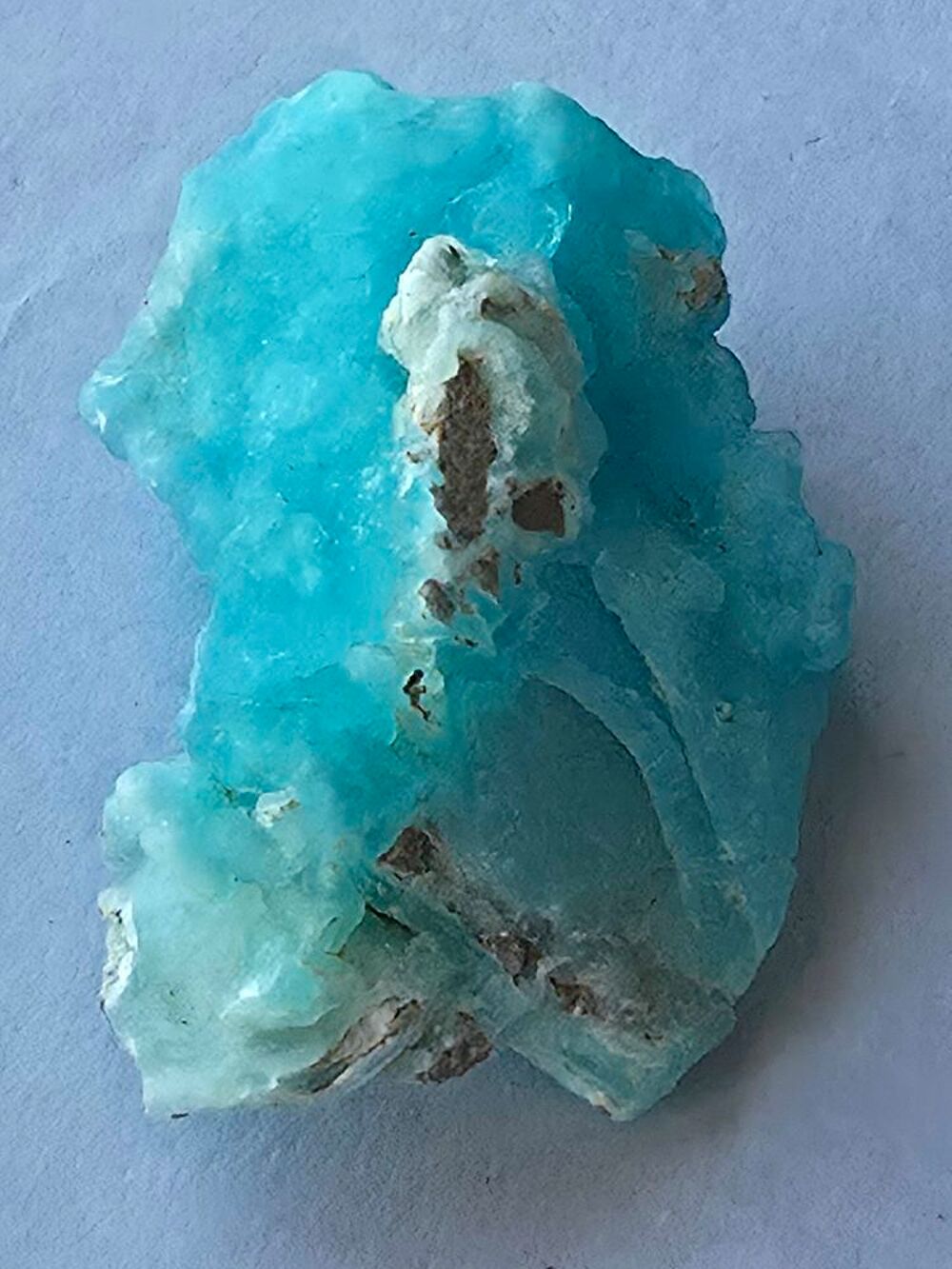 H&eacute;mimorphite Bleue du Congo-Collection Personnelle-21g 